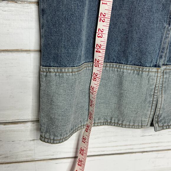 Mustard Seed Denim Midi Jean Skirt Size Medium - Picture 7 of 9